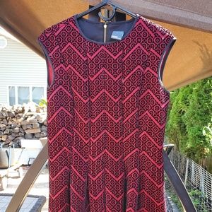 Velvet red dress, worn to a Christmas party